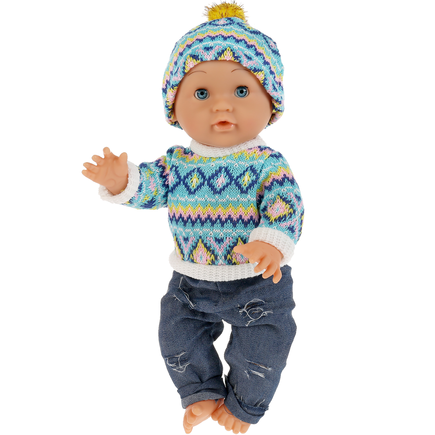 Кукла пупс Карапуз высота 35 см 300778 - фото 5