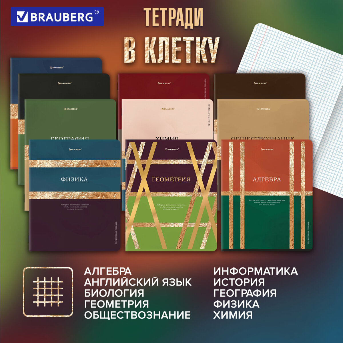 Тетрадь Brauberg 48 лист. 12 шт. - фото 2
