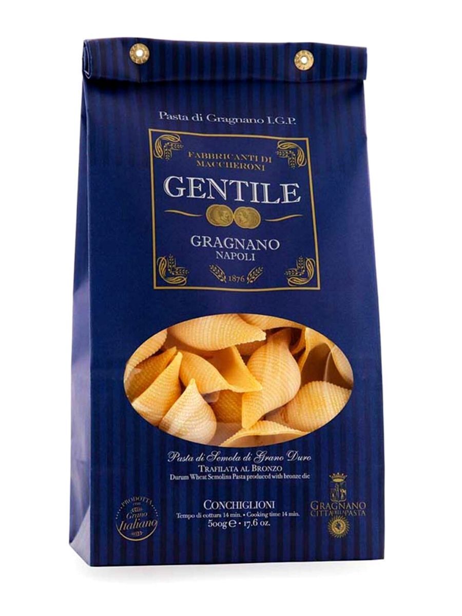 Макароны Gentile из твердых сортов пшеницы Конкильони 500 г руммо - фото 1