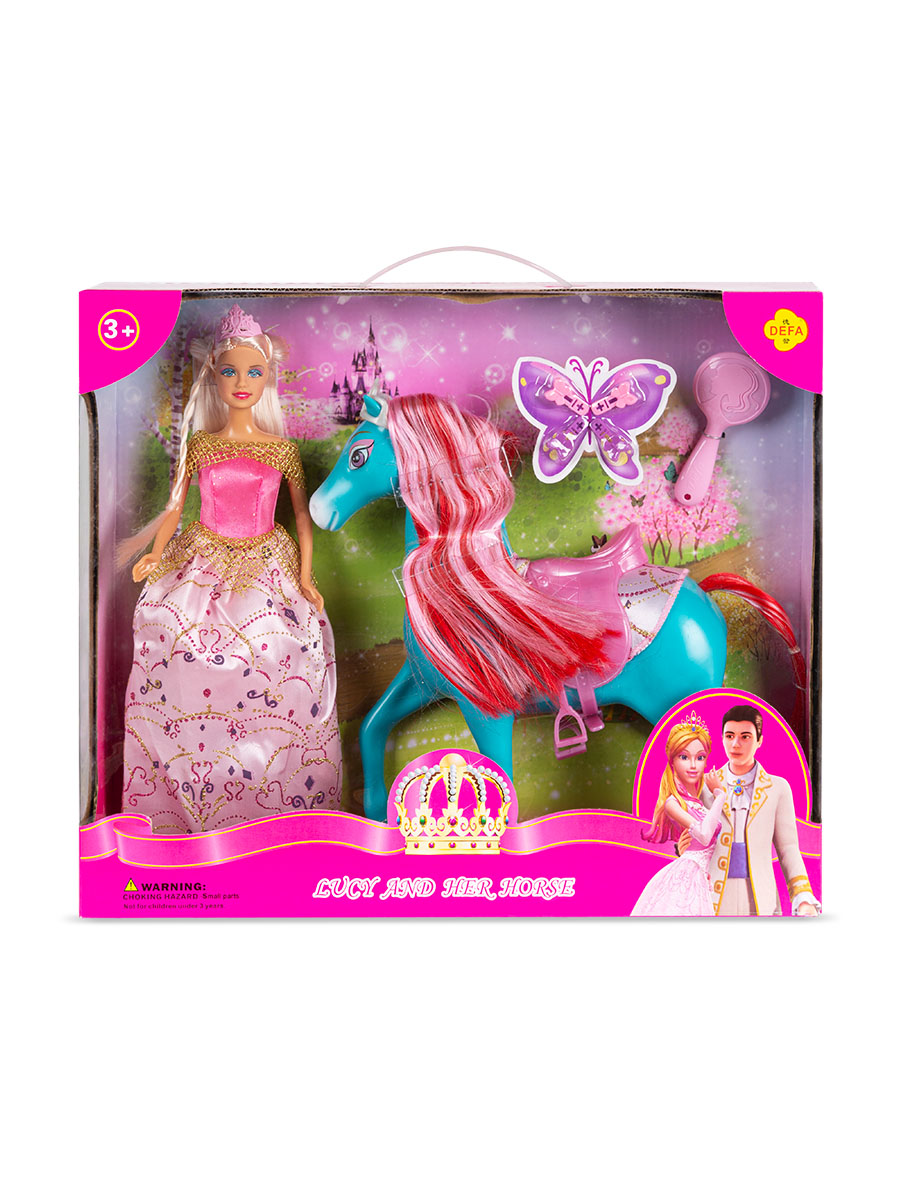 Кукла классическая Defa Lucy 8209//розово-голубой - фото 6