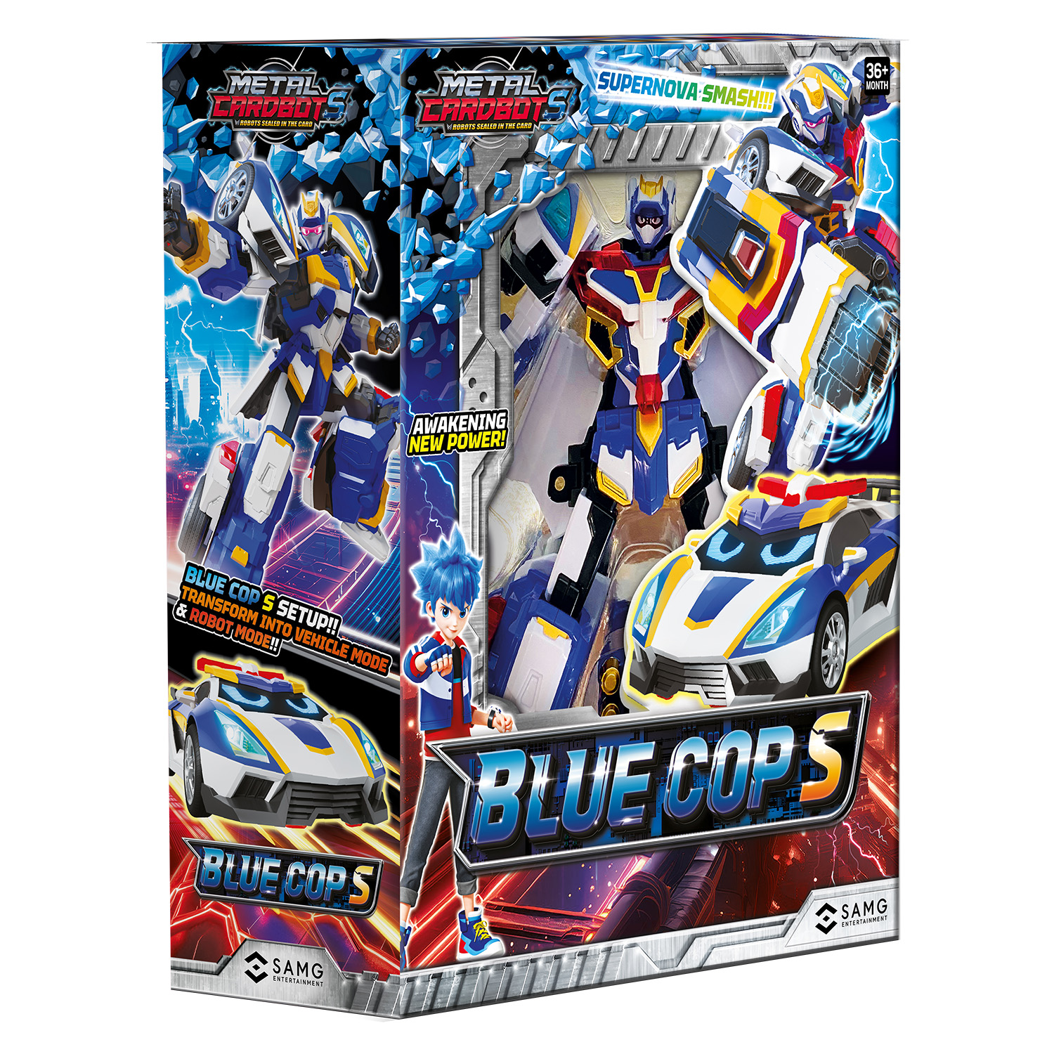 Фигурка METAL-CARDBOT Блю Коп - фото 10