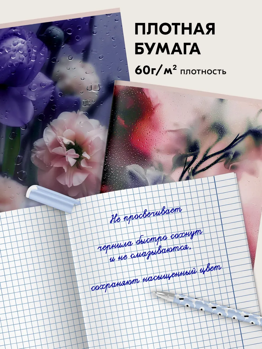 Общая тетрадь SCHOOLFORMAT клетка 5 шт. - фото 3
