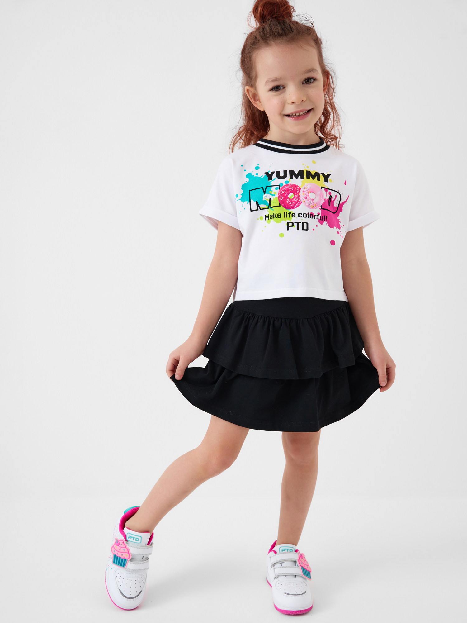 Футболка и юбка-шорты PlayToday 12622248 - фото 2