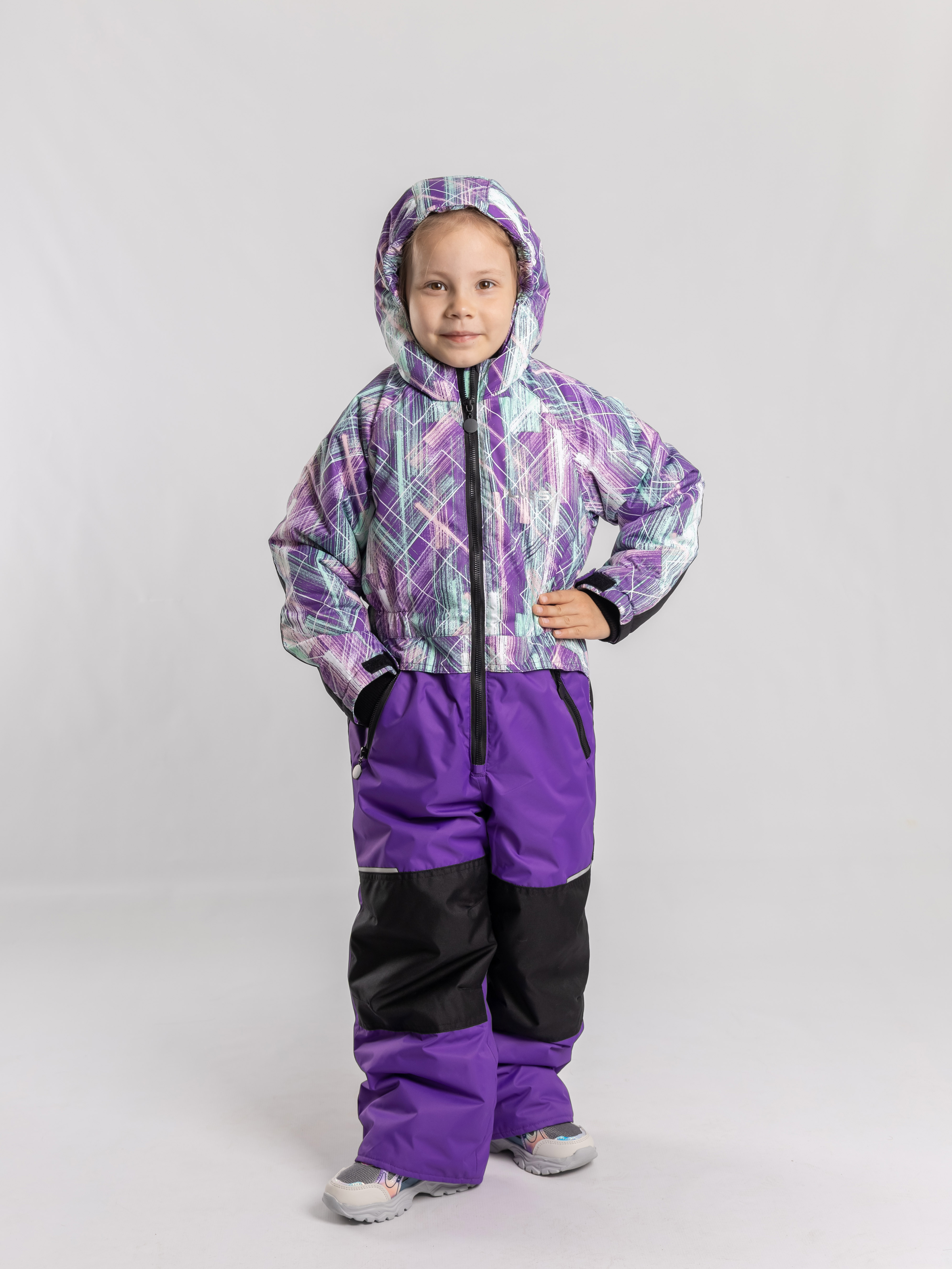 Комбинезон ILVES ILV-A-197/3 фиолетовый_розовый - фото 4