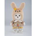 Мягкая игрушка TeddyTales Медвежонок в шапочке-зайке S