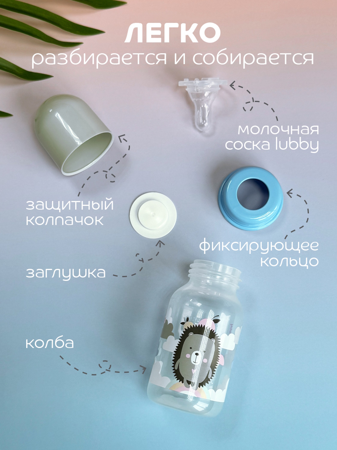 Бутылочка Lubby 125 мл - фото 8