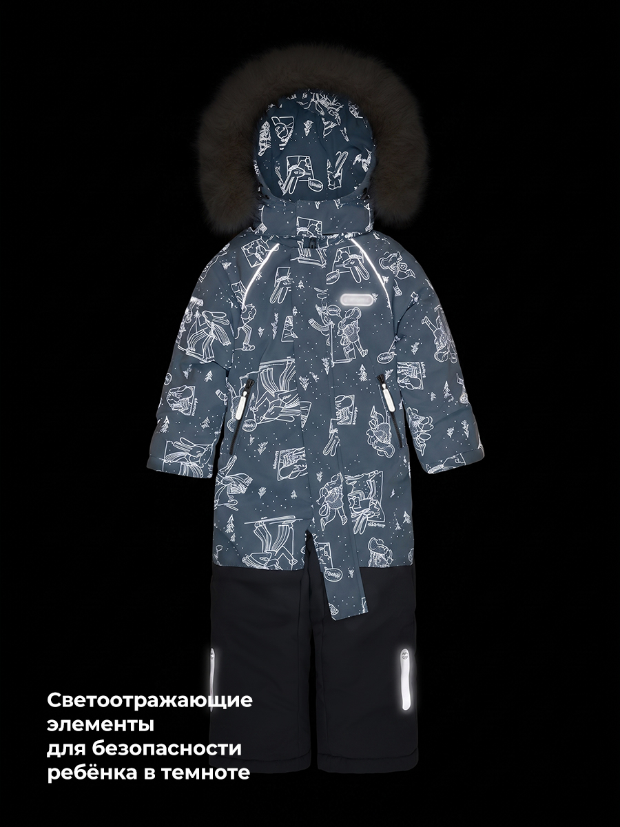 Комбинезон NIKASTYLE 8з0626 лед/светло-серый - фото 14