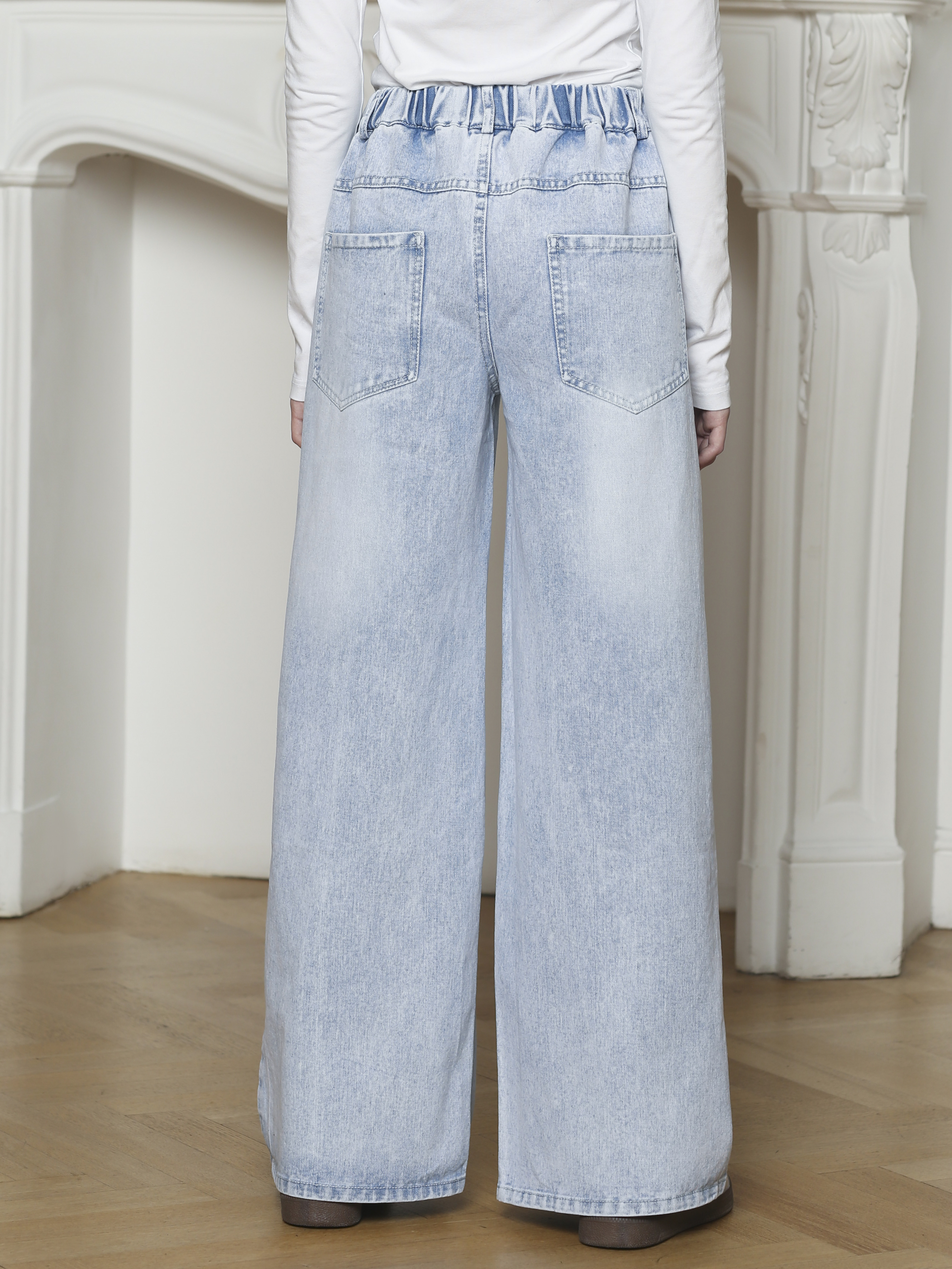 Джинсы-палаццо СИНИЙ МИР R256A-IL - фото 7