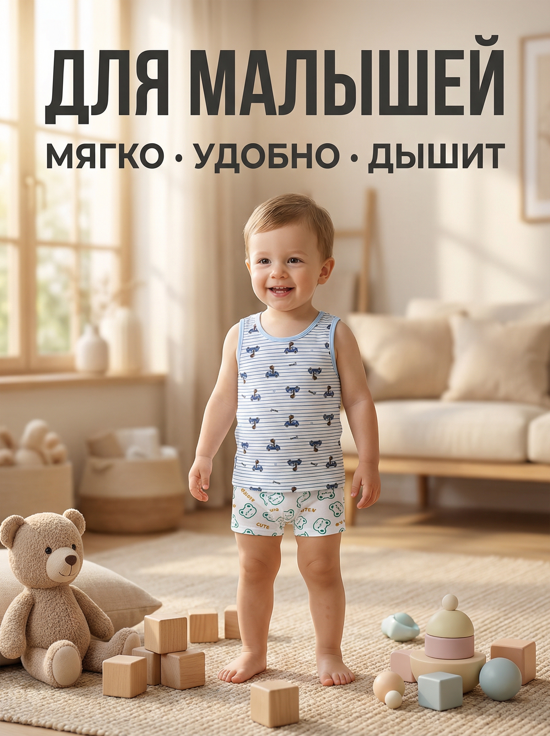 Трусы 4 шт Bambooland Boxer-Bear - фото 11