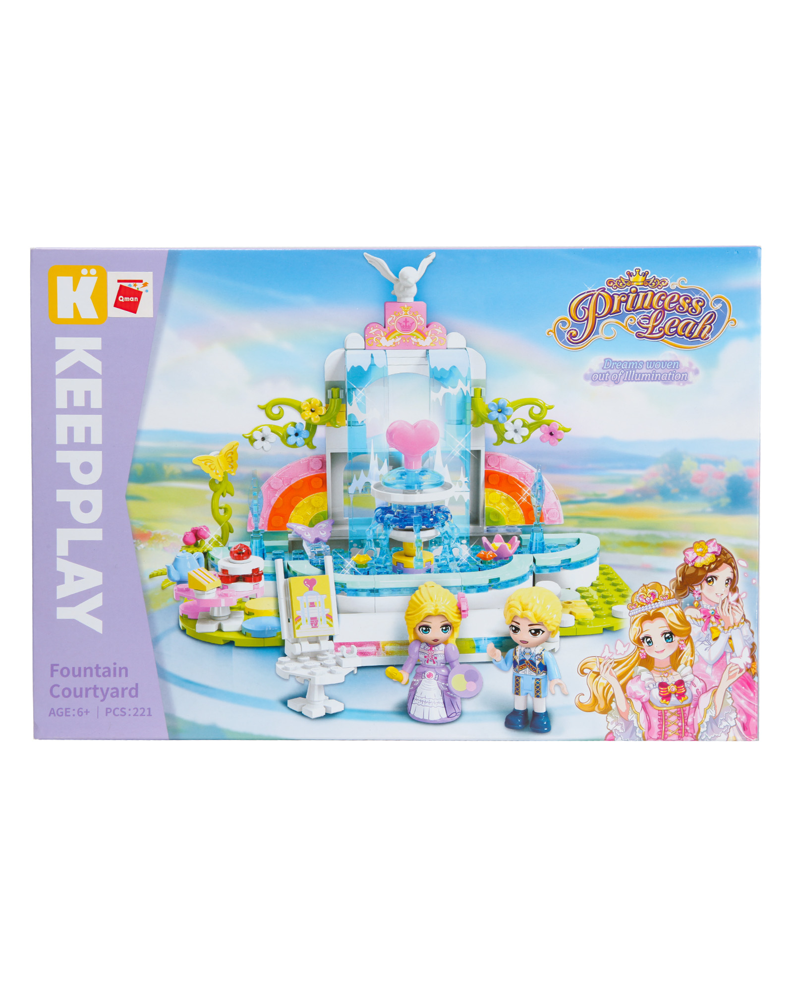 Конструктор QMAN Дворик с фонтаном 221 дет. - фото 2