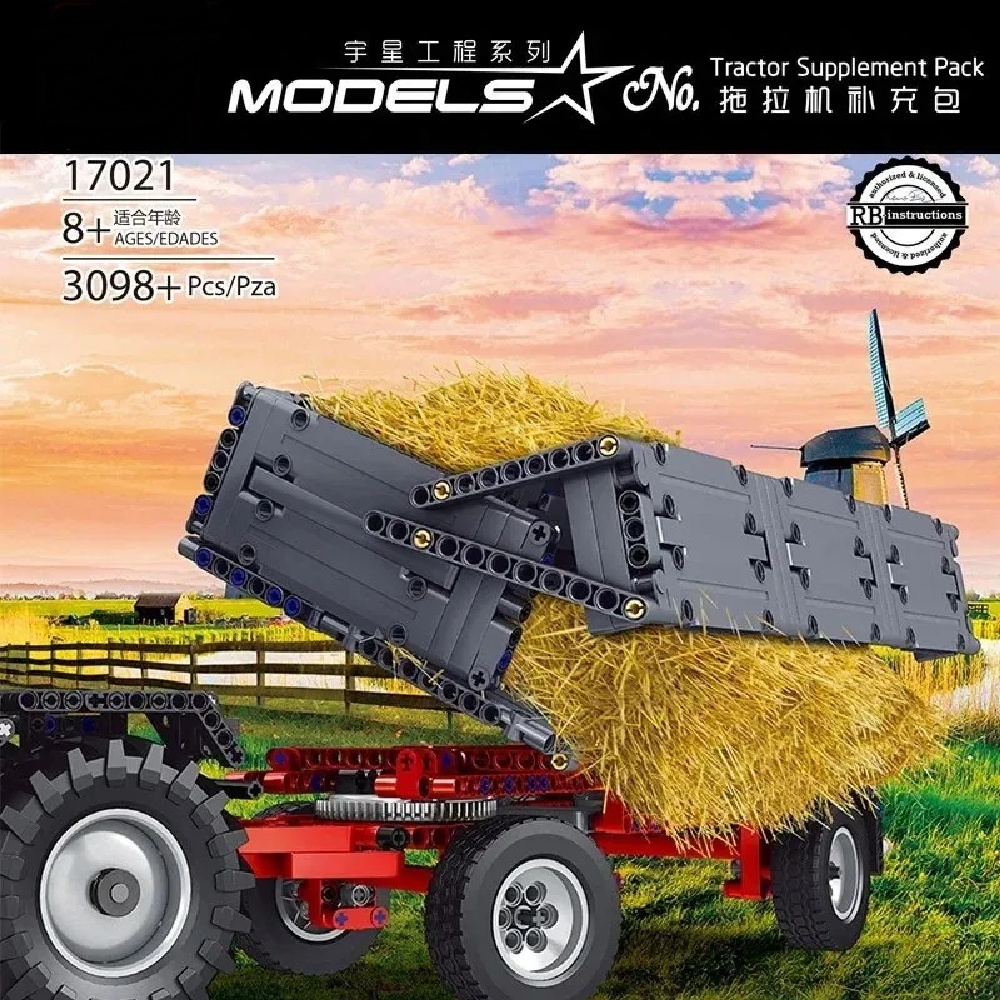 Конструктор Mould King Дополнение к трактору JCB блочный - фото 2