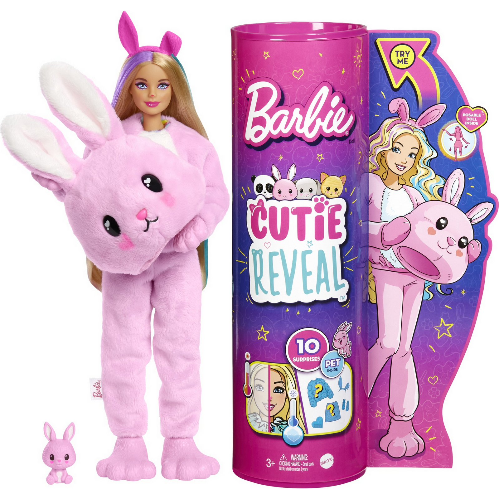 Кукла модельная Barbie Cutie Reveal Зайчик HHG19 - фото 9