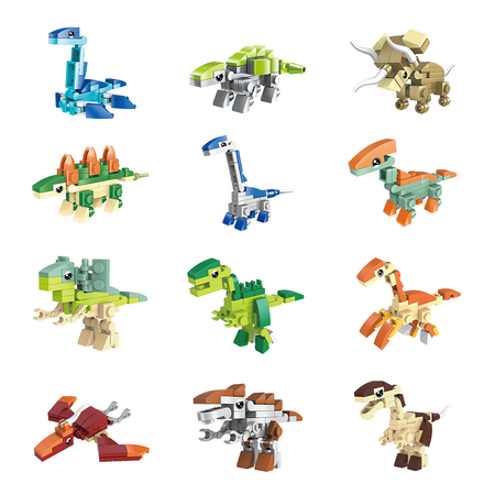 Конструктор QBRIX Kids Мир динозавров сборная игровая модель