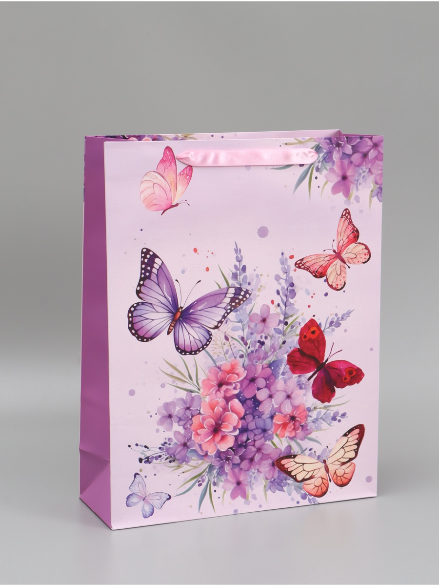 Пакет ламинированный UPAK LAND Пархающие бабочки 31 х 40 х 115 см - фото 1