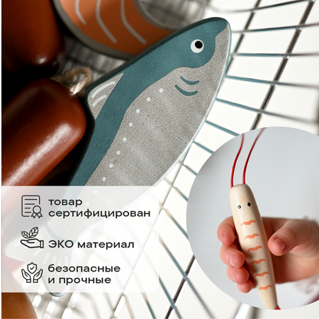 Игровой набор LUKNO продукты, тележки и корзинки