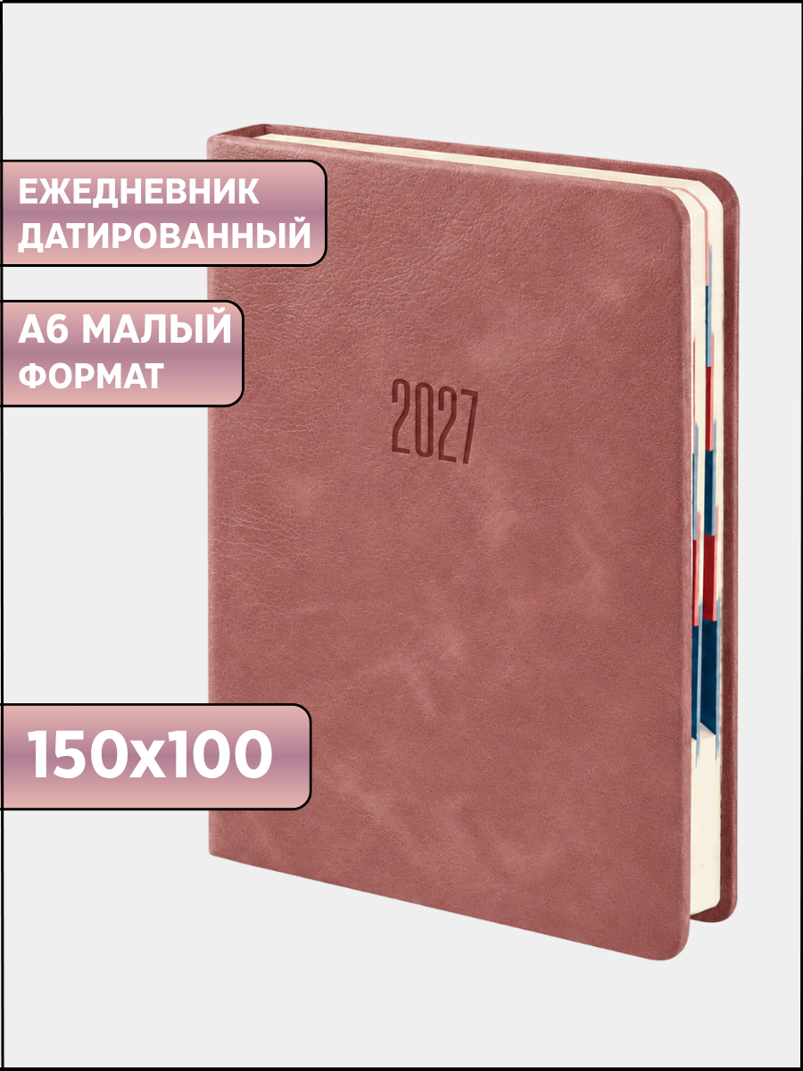 Ежедневник AXLER датированный 2027 А6 168 лист. - фото 1