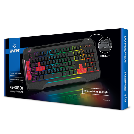 Клавиатура игровая SVEN KB-G8800 с регулируемой подсветкой