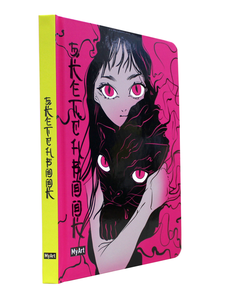 Блокнот Проф-Пресс Скетчбук MyArt Alter Ego Настроение розовое 64 л 130х190 - фото 2
