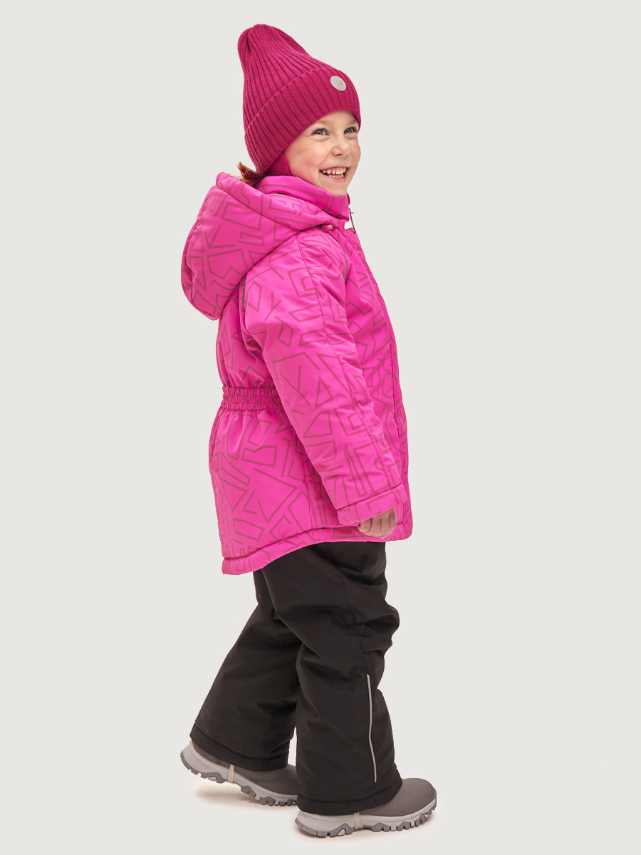Куртка и полукомбинезон BASE by NIKASTYLE б7з10825 фуксия/черный - фото 5