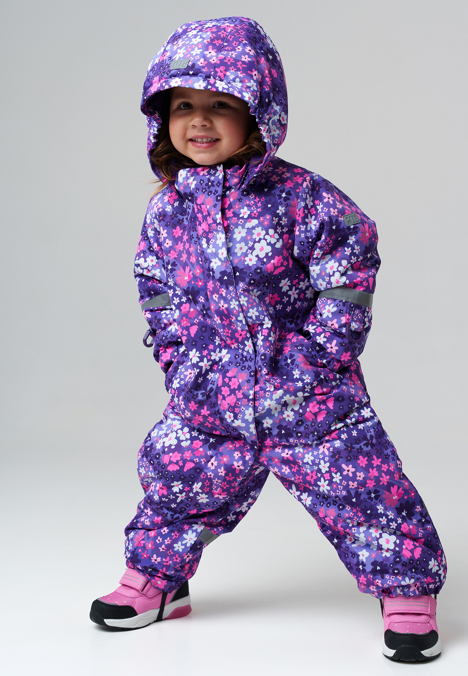 Изображение товара Детский зимний комбинезон для девочки PlayToday 86 водо-ветронепроницаемый утепленный