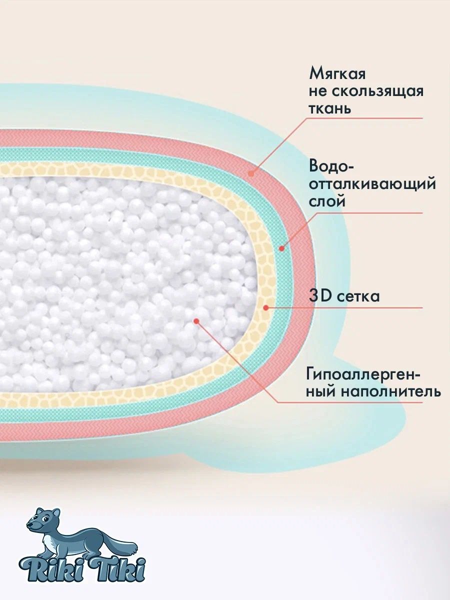 Ванночка детская RIKI TIKI 1116 Vendy голубая складная с термочувствительной пробкой - фото 9