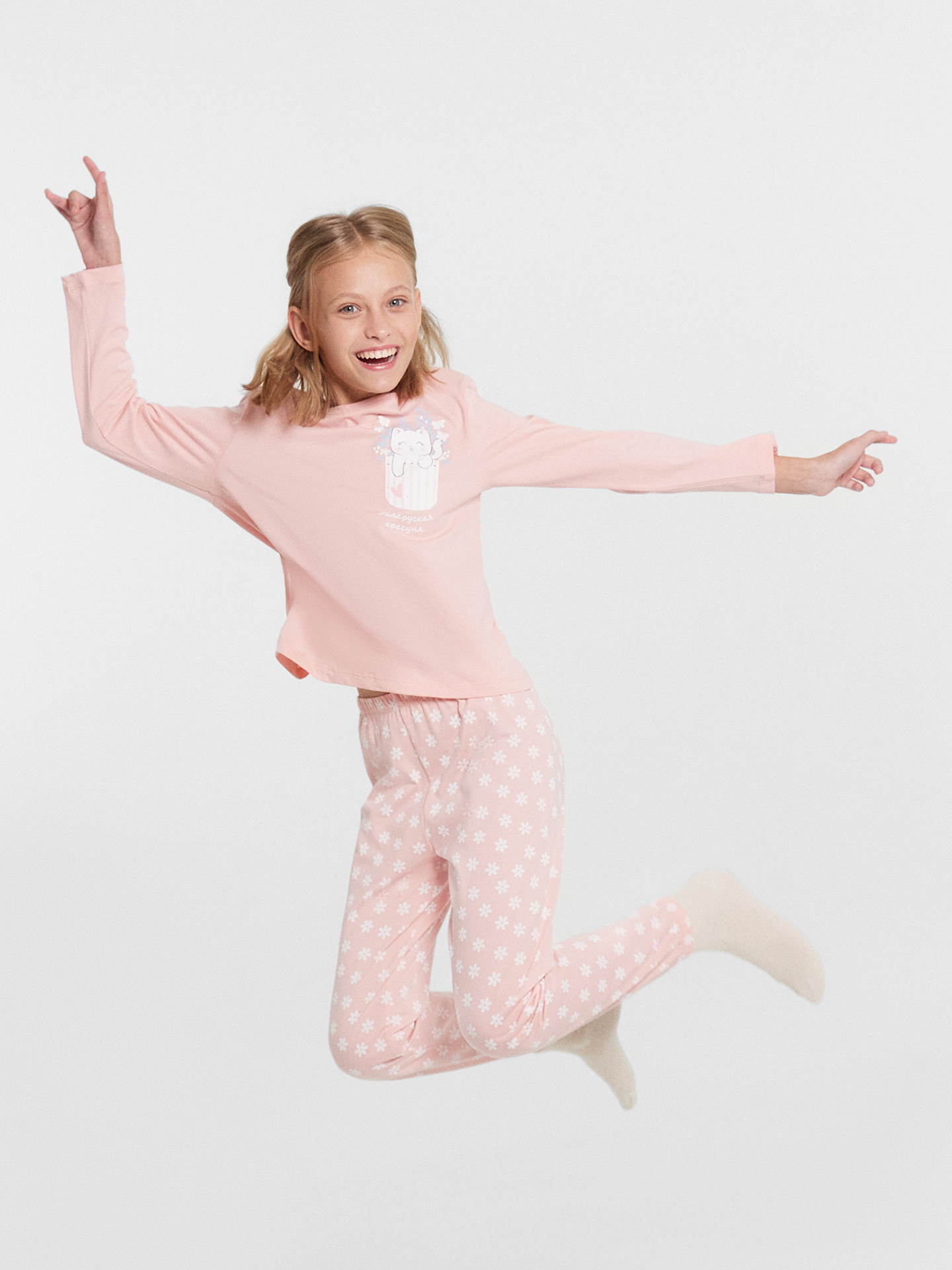 Пижама Mark Formelle (Марк Формэль) 567740/увядшая роза +ромашки на розовом - фото 2