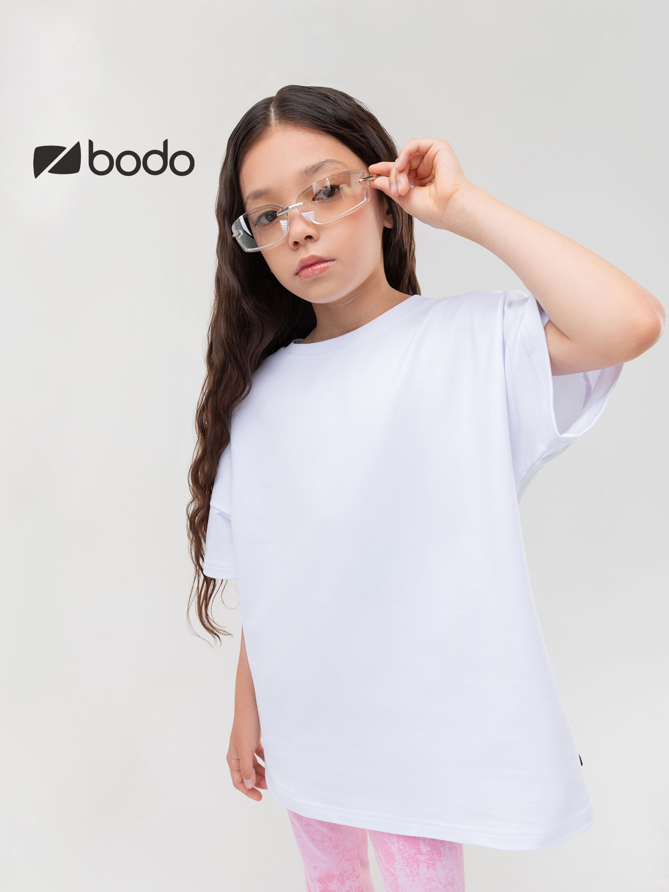 Футболка Bodo 4-348MU_белый (розовый) - фото 3