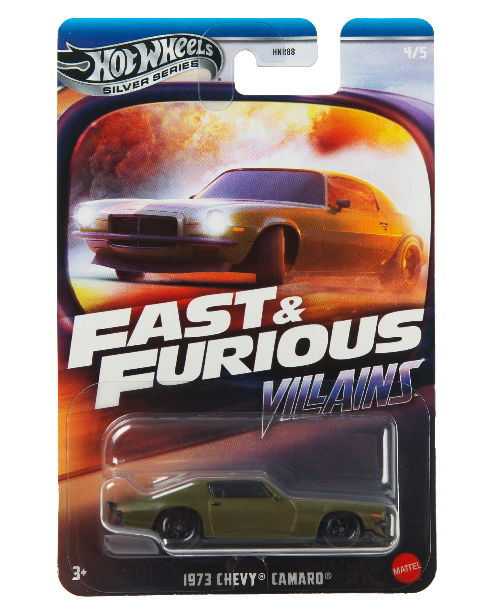 Автомобиль Hot Wheels Chevrolet Camaro 1973 Fast and Furious 1:64 HNR88/JBY37 - фото 7