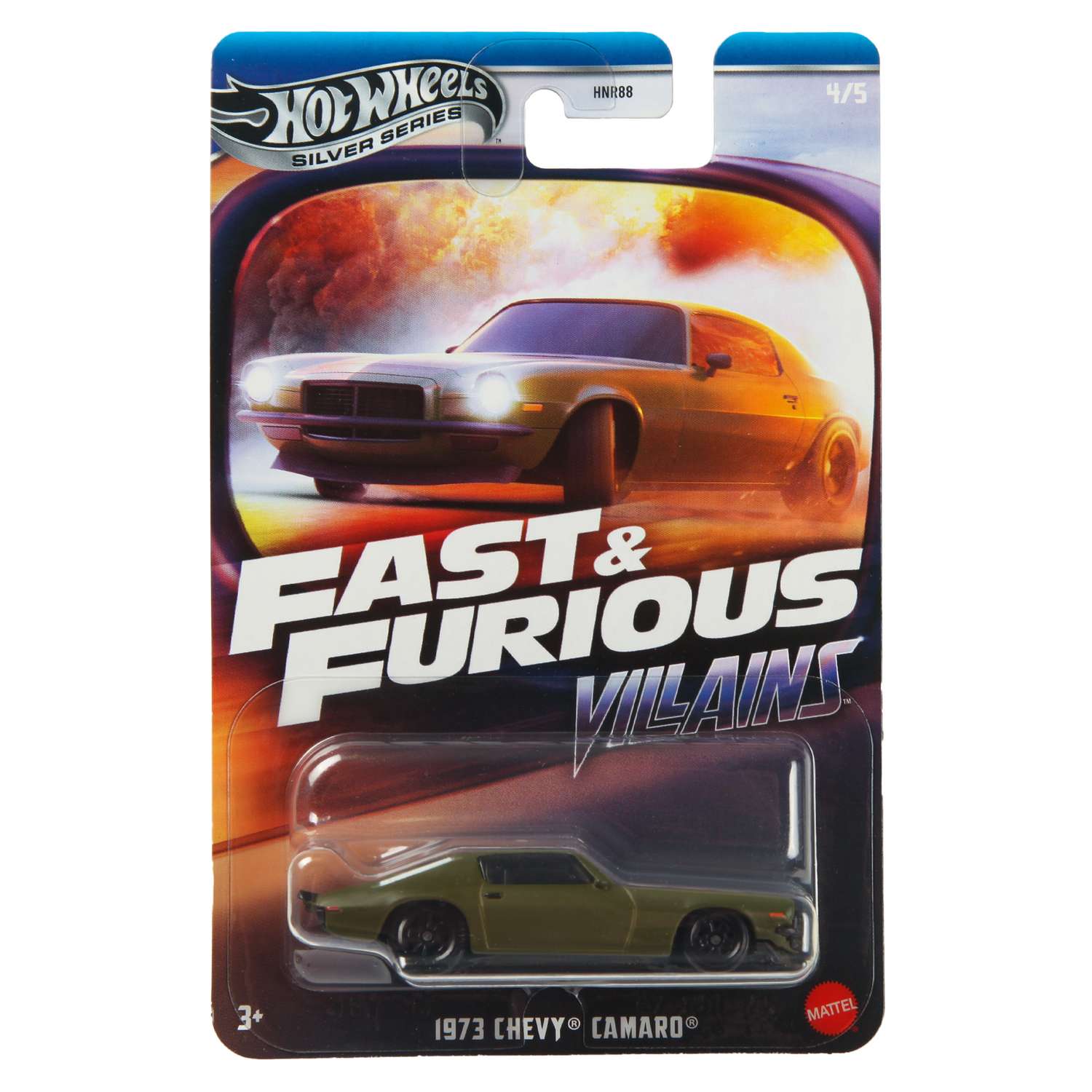 Автомобиль Hot Wheels Chevrolet Camaro 1973 Fast and Furious 1:64 HNR88/JBY37 - фото 7