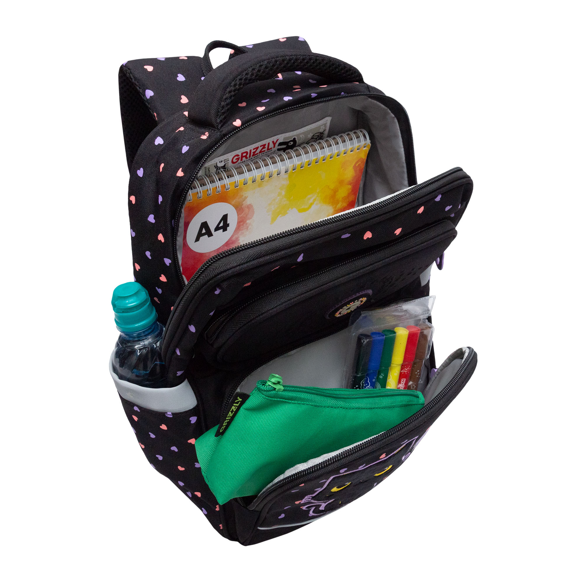 Ранец Grizzly Котик - фото 5