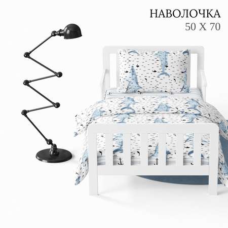 Детское постельное белье Wake Me Wake Акулы 1.5 спальный наволочка 50х70 см