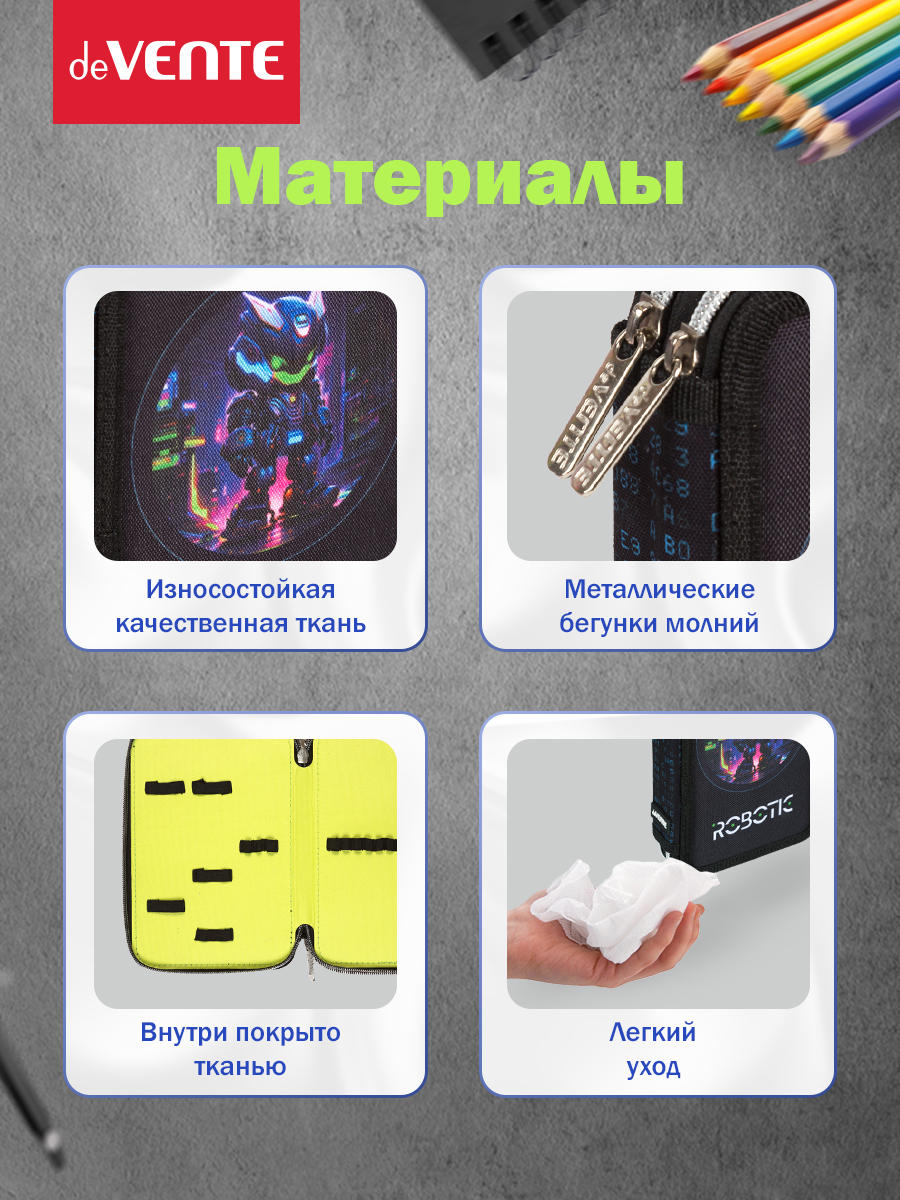 Пенал книжка deVENTE Robotic - фото 4