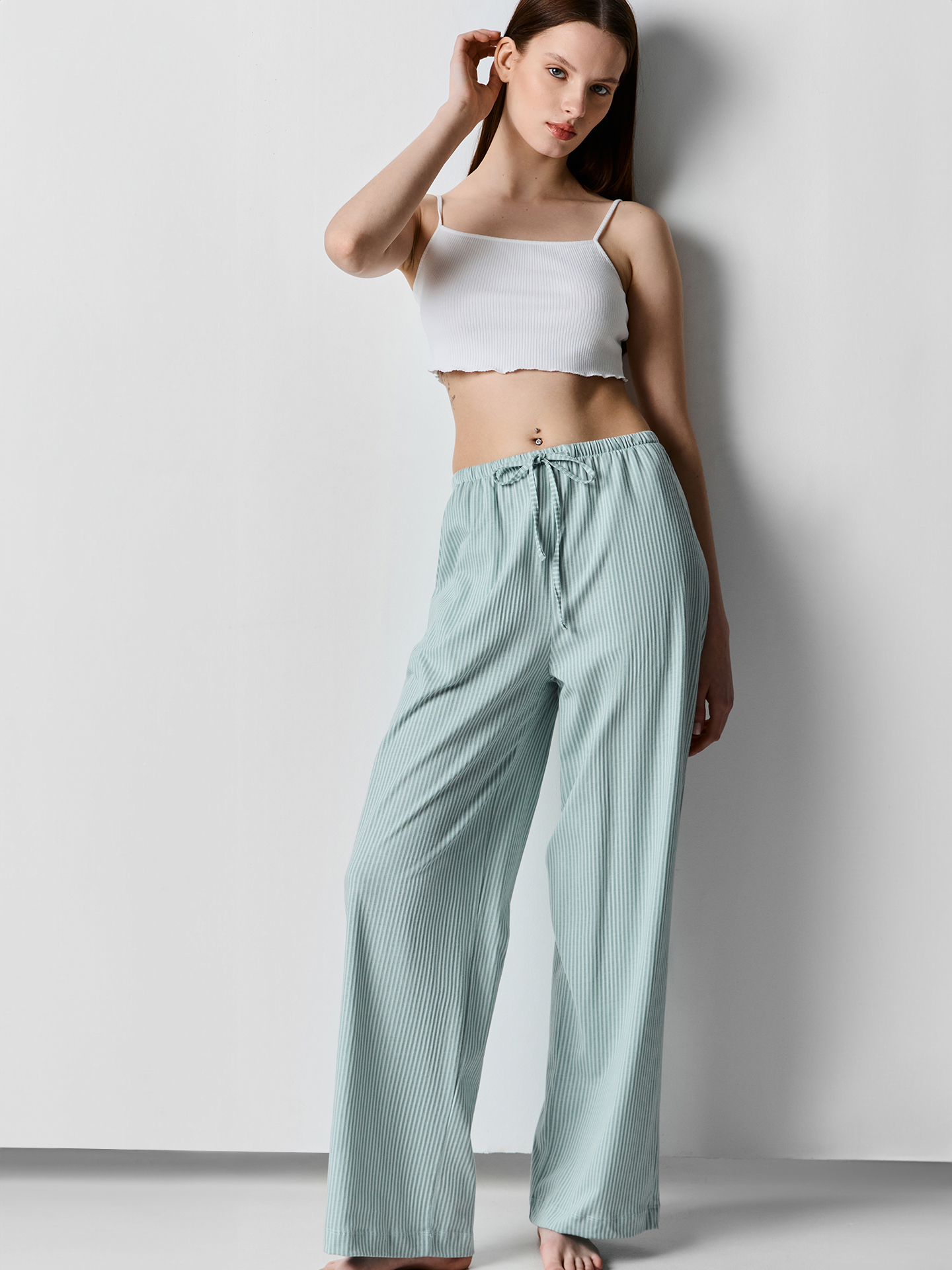 Брюки Mark Formelle (Марк Формэль) 532410/полоска на мяте - фото 1