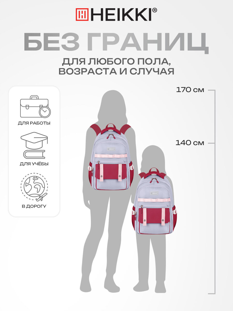 Рюкзак HEIKKI школьный городской для подростков для ноутбука - фото 6