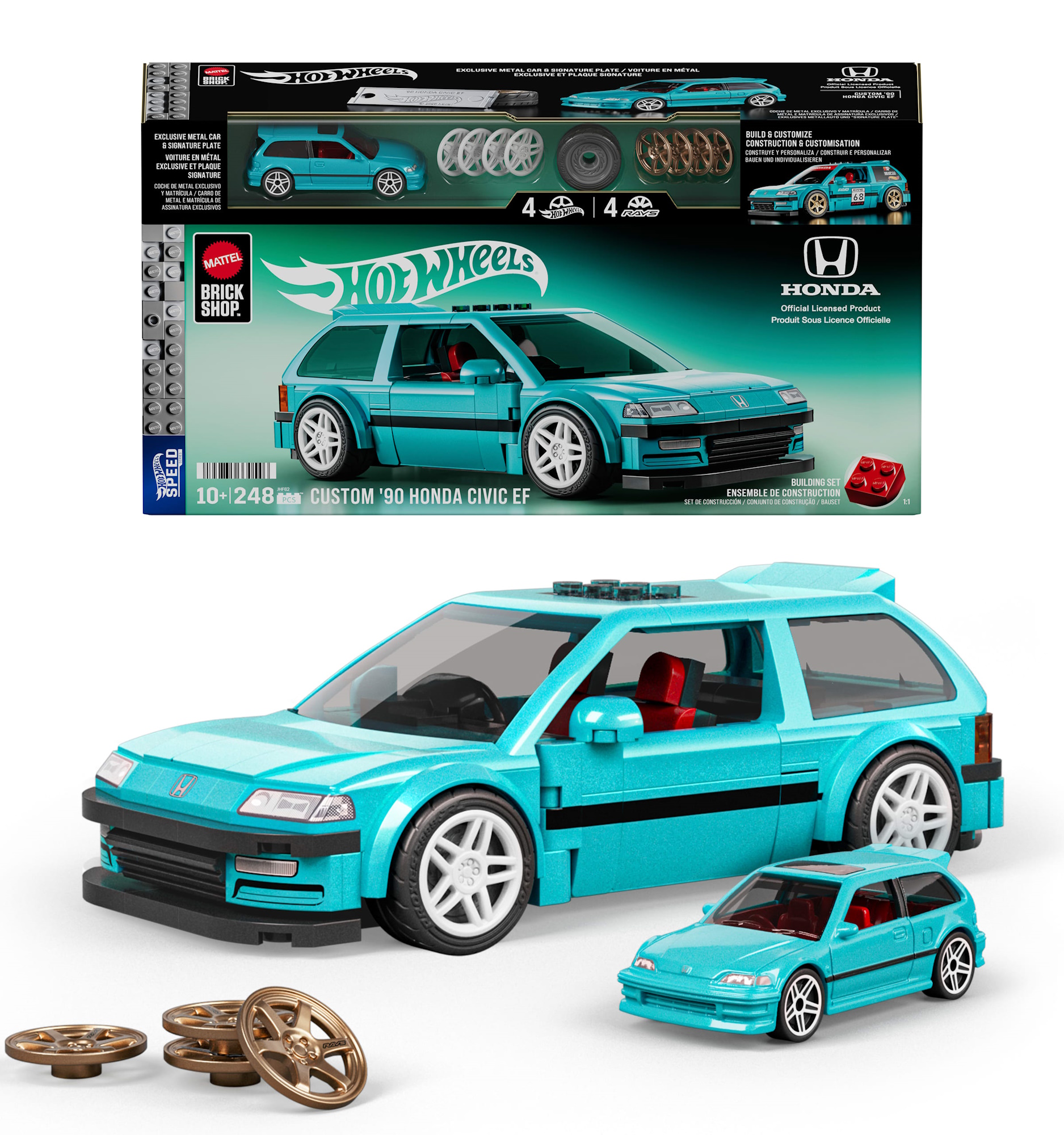 Конструктор Brick Shop Honda Civic EF Custom 90 248 дет. - фото 1