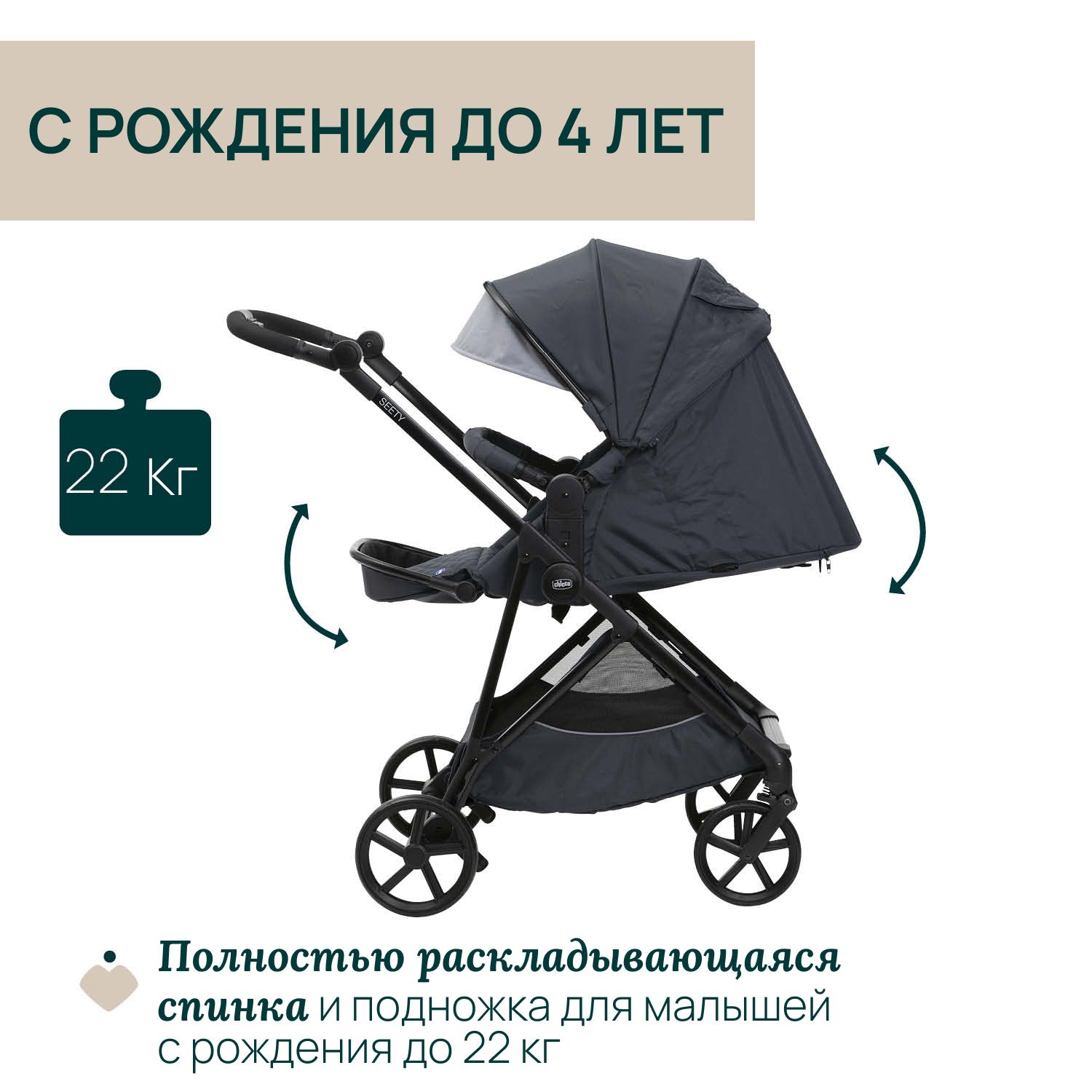 Коляска прогулочная Chicco - фото 3