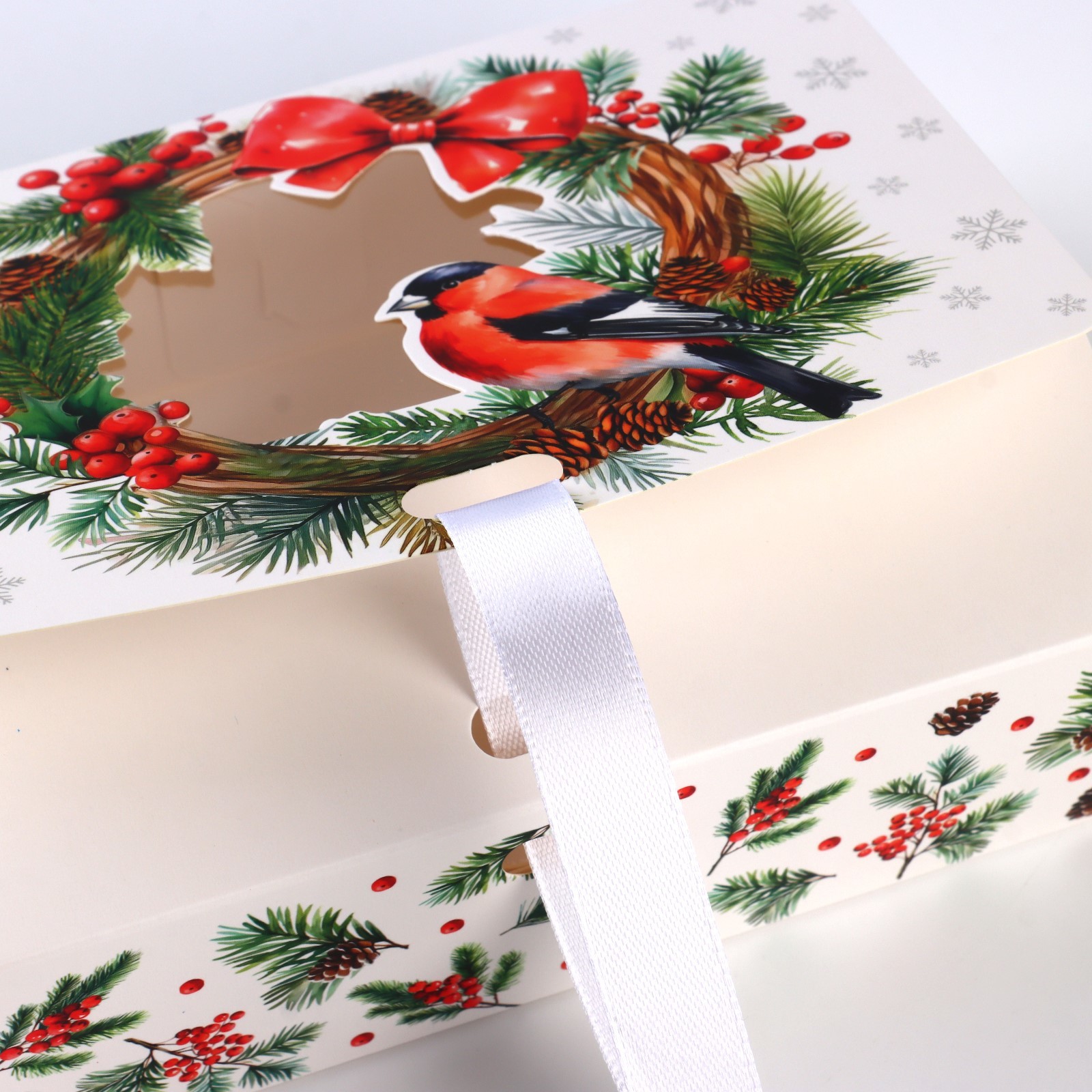 Коробка сборная Дарите Счастье "Снегири", 16,5 х 12 х 5 см - фото 3