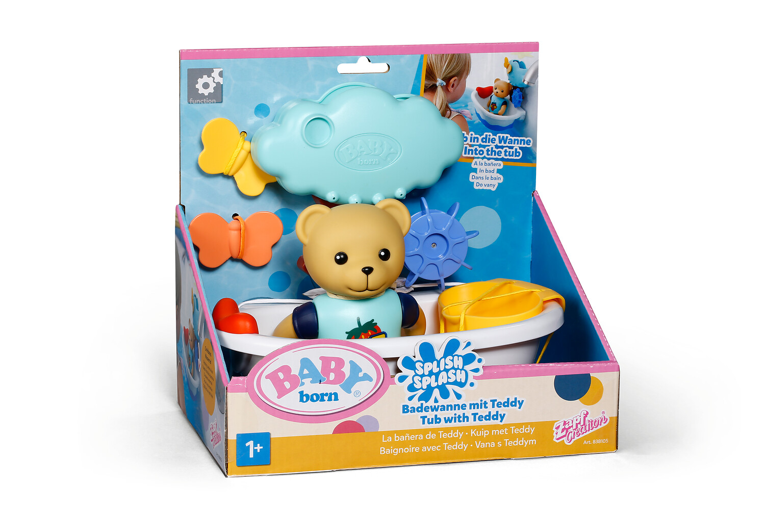 Игрушка BABY BORN набор для ванны с мишкой Тедди - фото 4