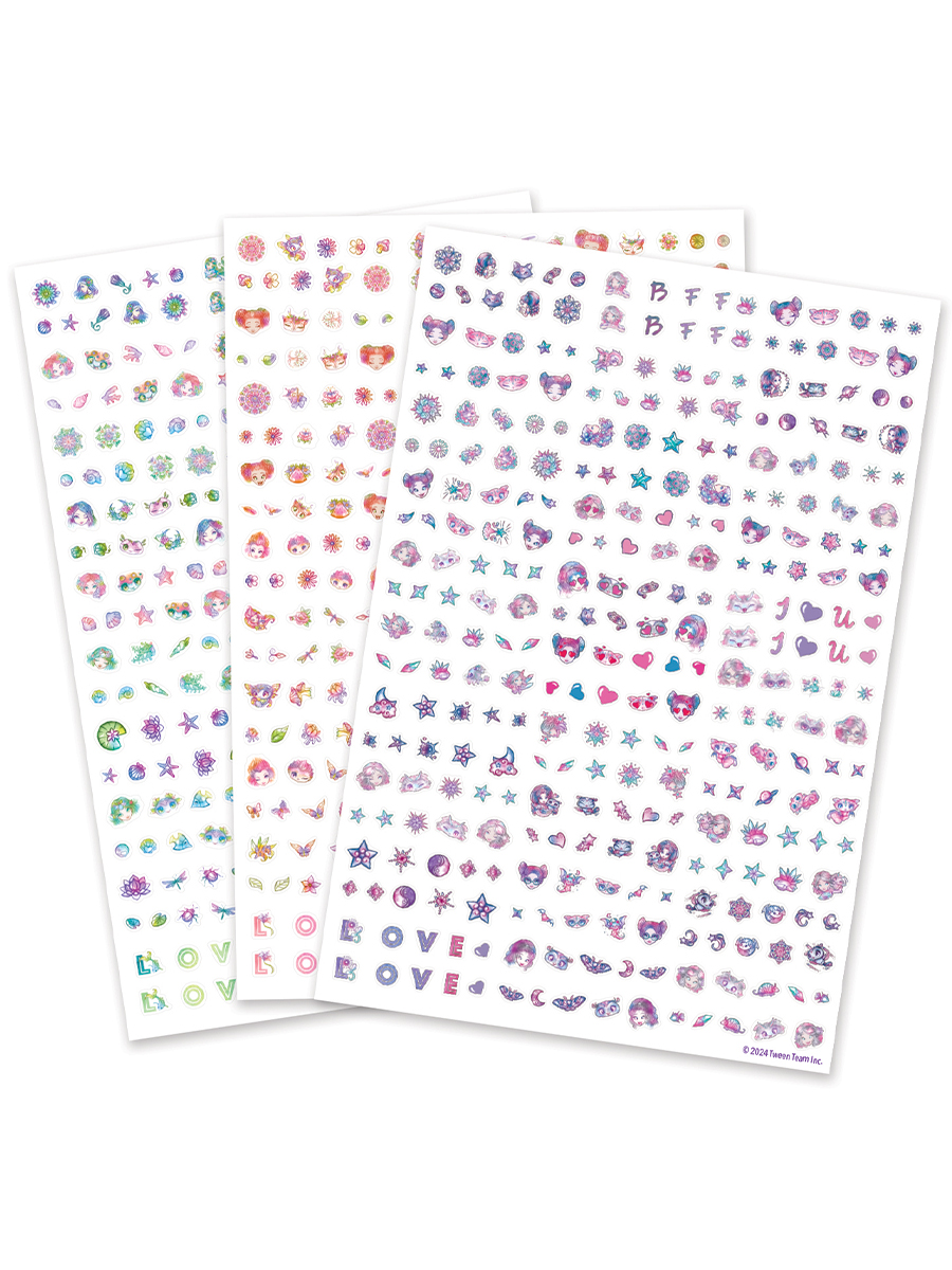 Набор наклеек для ногтей Nebulous Stars Петулия 300 шт 11459-2_NSDA - фото 4