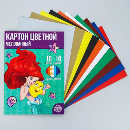 Цветной картон Disney 10 лист.