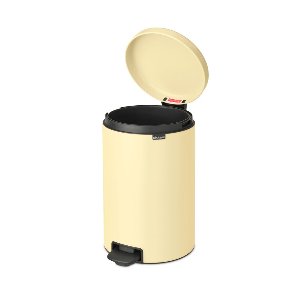 Бак мусорный Brabantia NewIcon с педалью ванильно-желтый 20л 233821 - фото 4