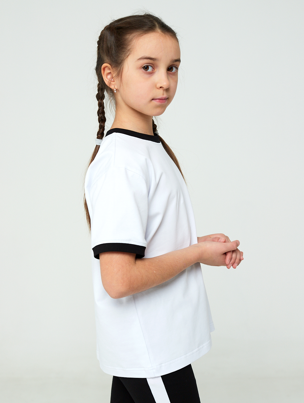 Футболка IRINA EGOROVA FUT-Kids_белый_черный - фото 5