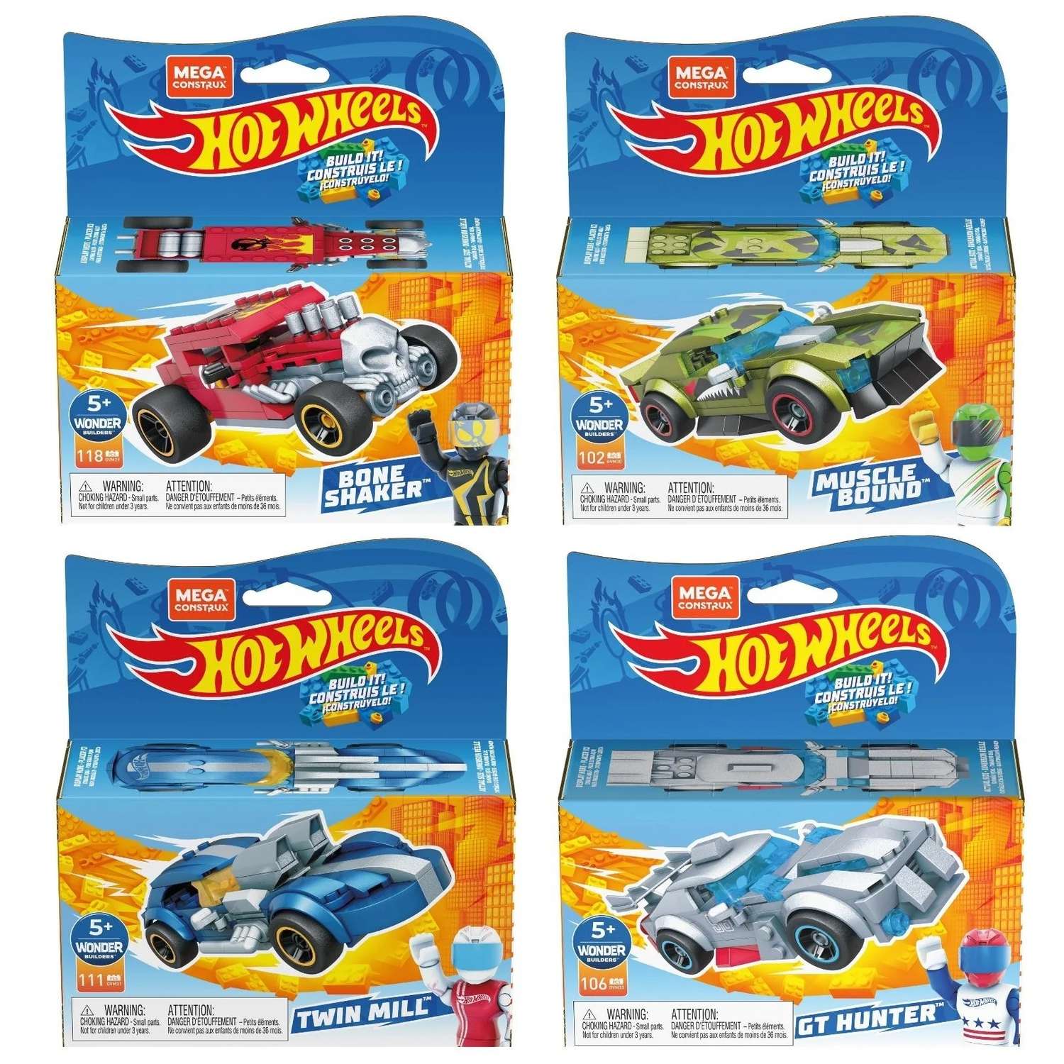 Конструктор Mega Construx Hot Wheels Rockin Racers блочный в ассортименте - фото 2