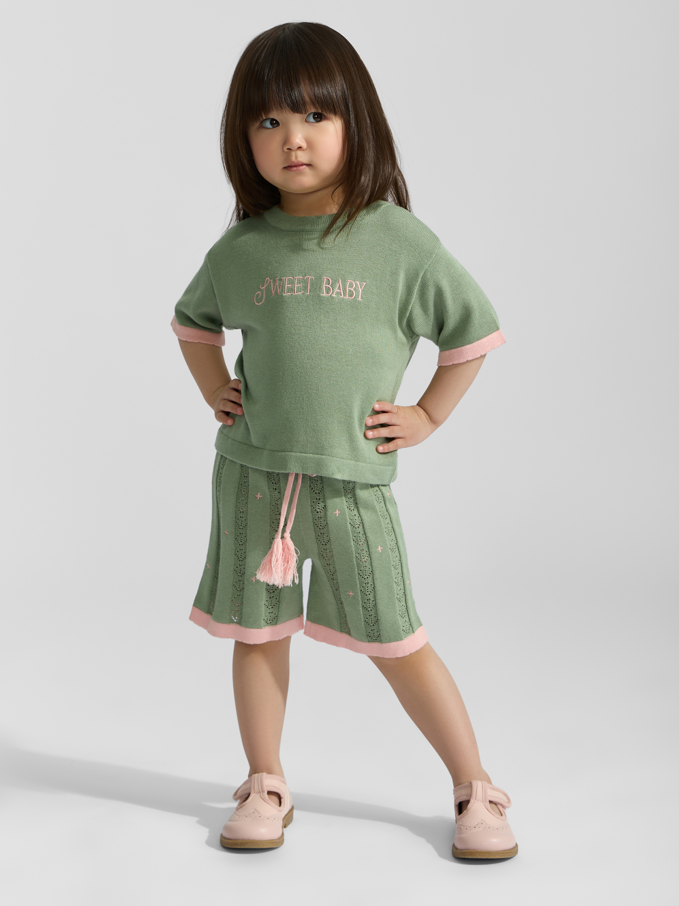 Футболка и шорты Happy Baby 88684-0_light-green - фото 1