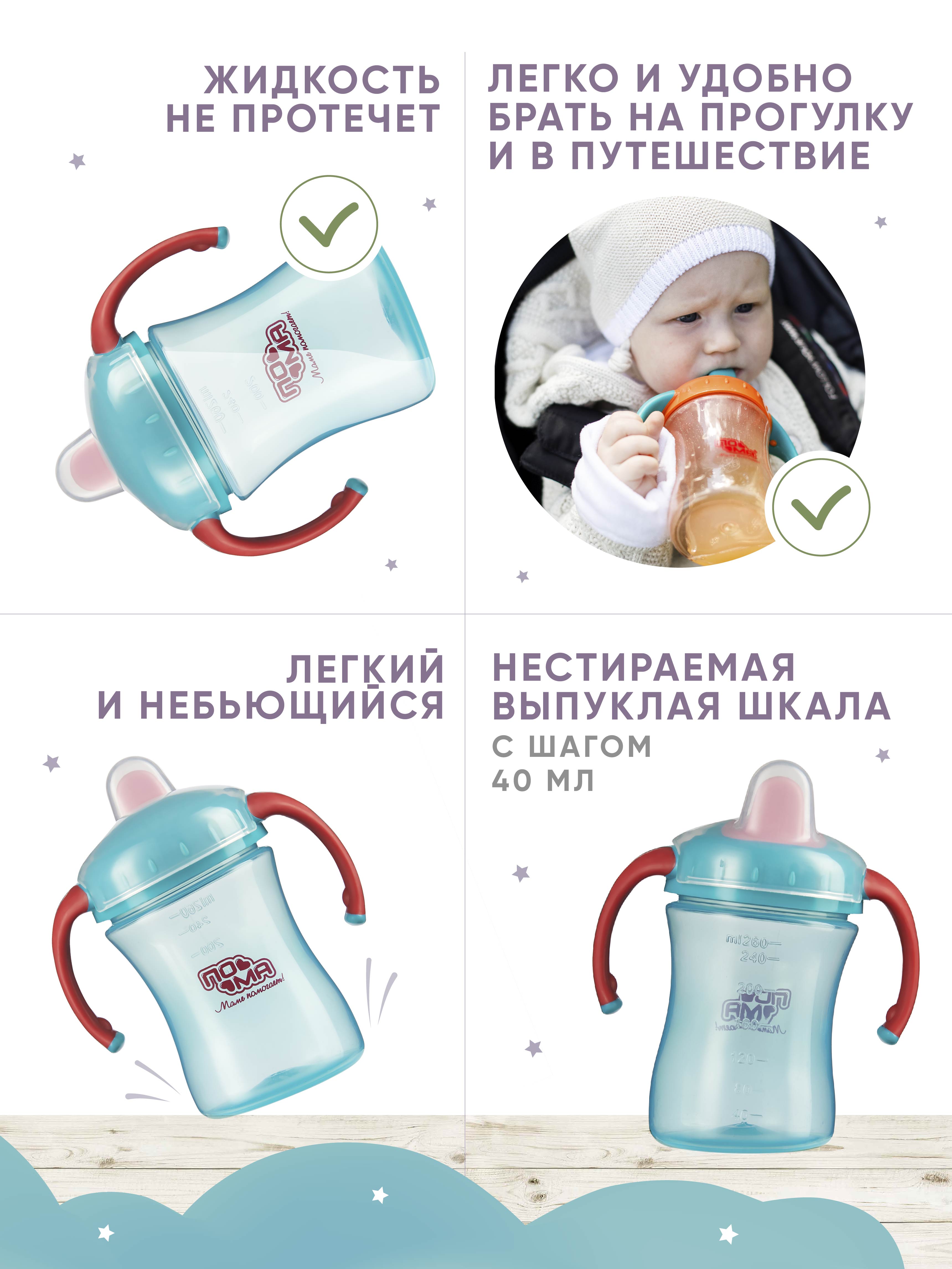 Бутылочка Пома 250 мл 2 шт. - фото 13