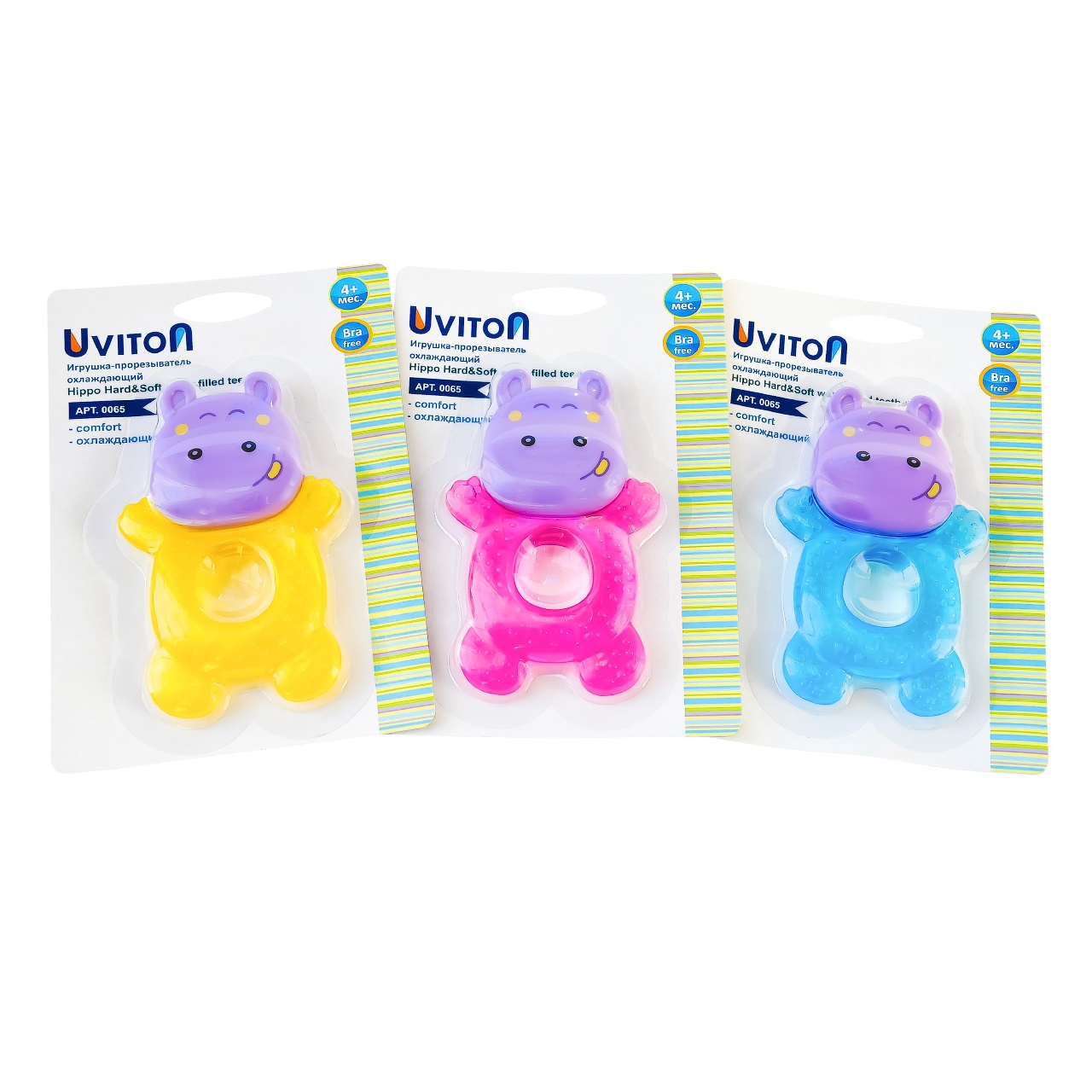 Прорезыватель Uviton Бегемотик в ассортименте - фото 12