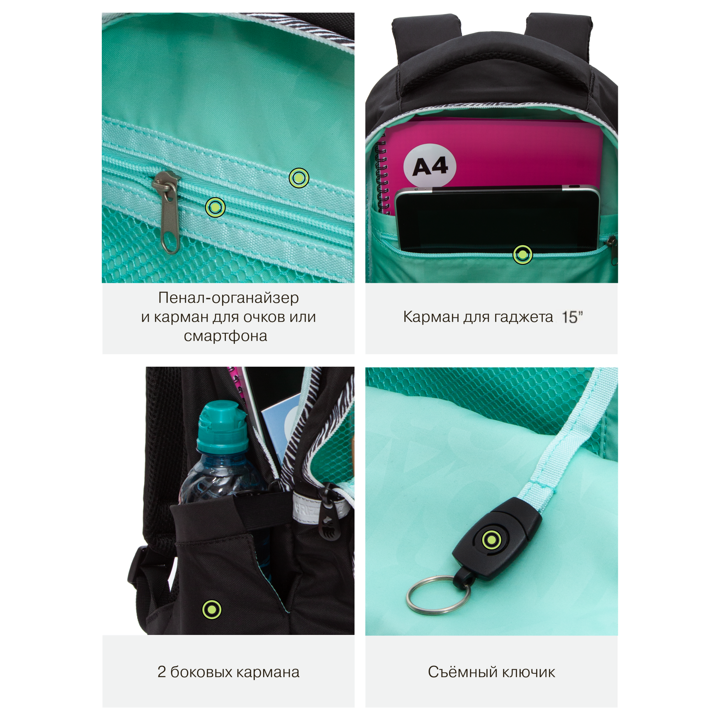 Рюкзак Grizzly для девочки - фото 11