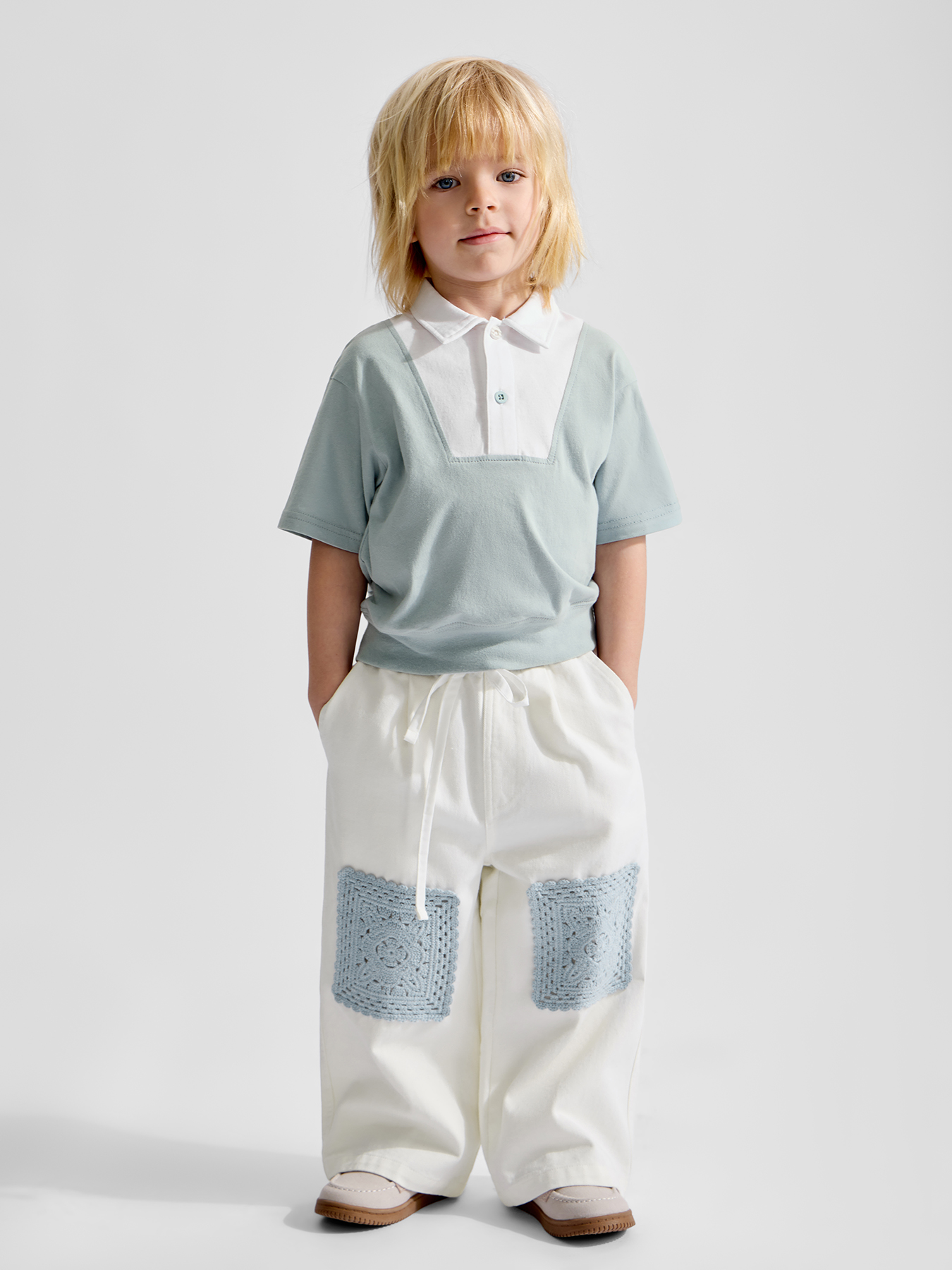 Поло Happy Baby 88720-1_light-blue - фото 2