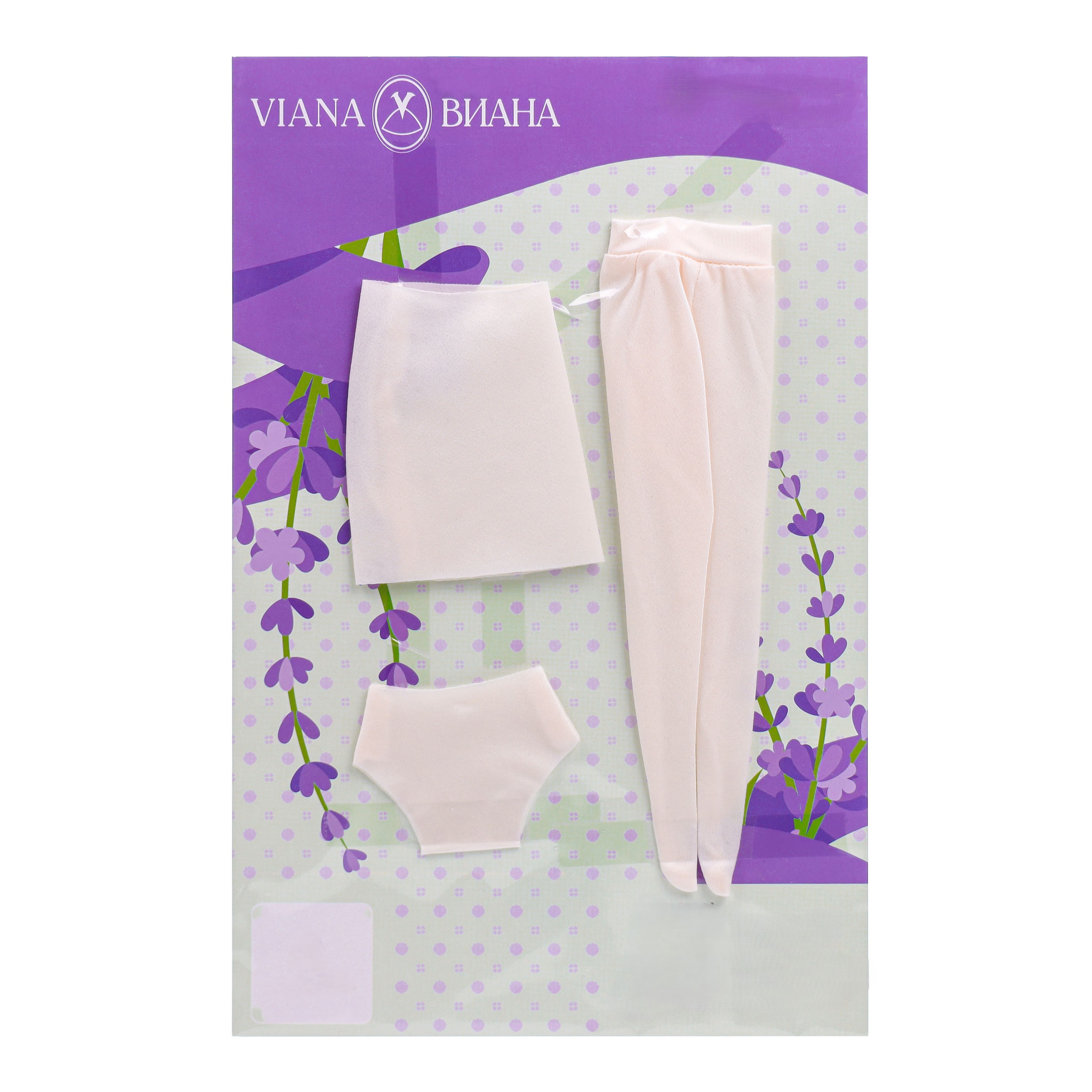 Изображение товара Одежда для кукол Barbie 29 см от VIANA - набор из трусиков, подъюбника и колгот