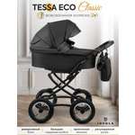 Коляска 2в1 JOVOLA Tessa Classic Eco 03 черный черный